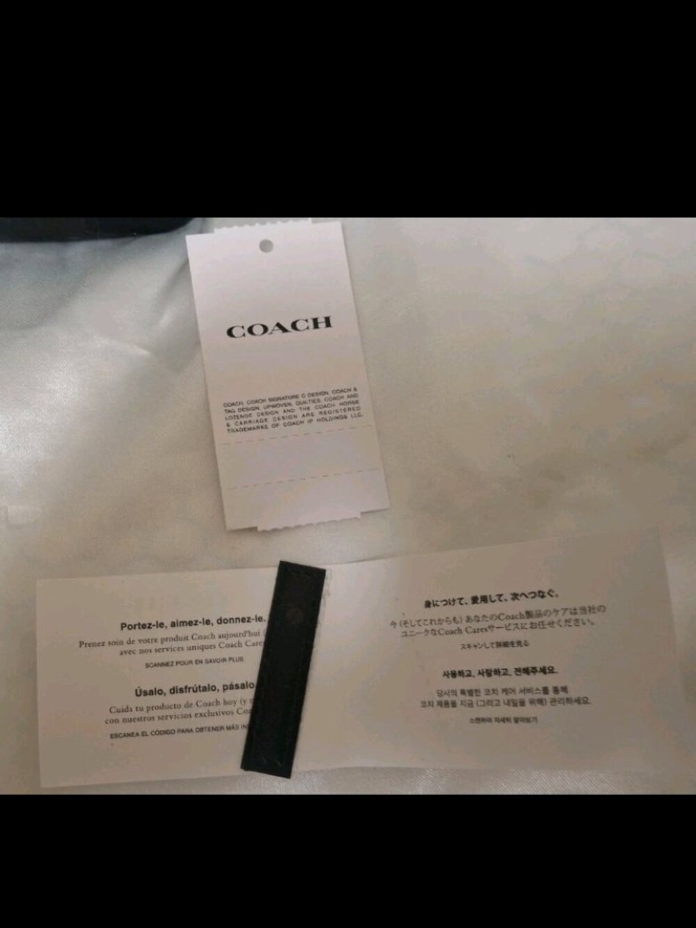 Coach Double Zip Wallet Wristlet Black Pebble Leather Gold Tone CU919 NWT - Picture 7 of 11